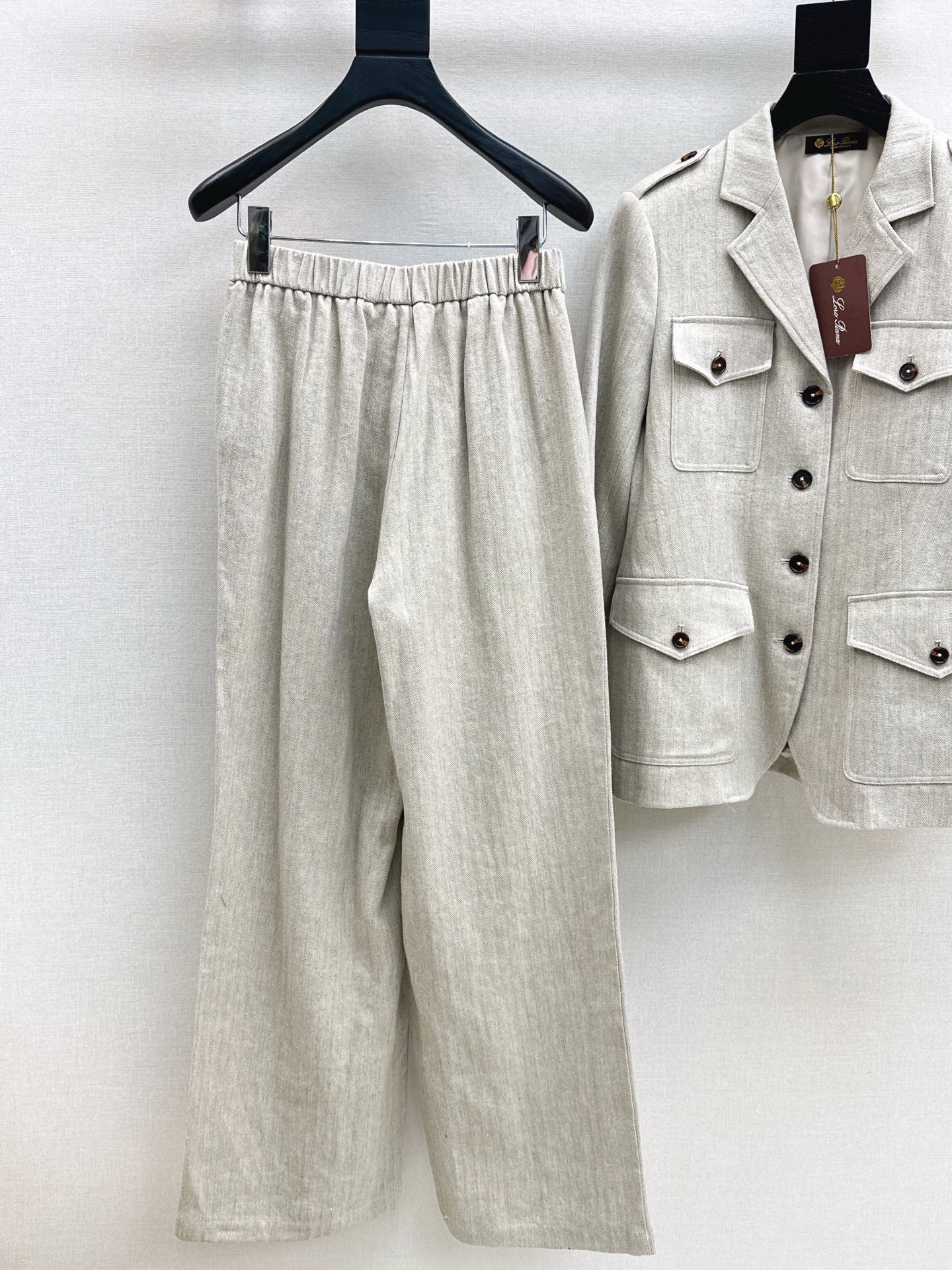 Loro 25fw linen suit