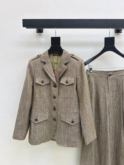 Loro 25fw linen suit