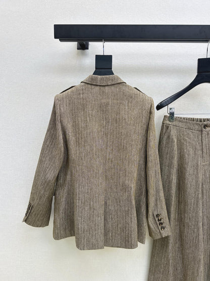 Loro 25fw linen suit