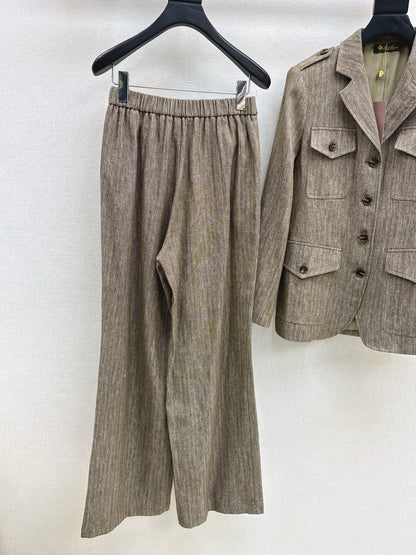 Loro 25fw linen suit