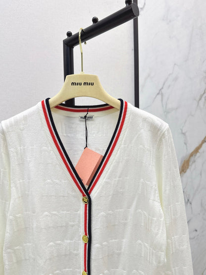 Miu 25fw wool cardigan
