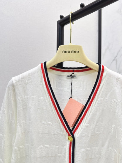 Miu 25fw wool cardigan