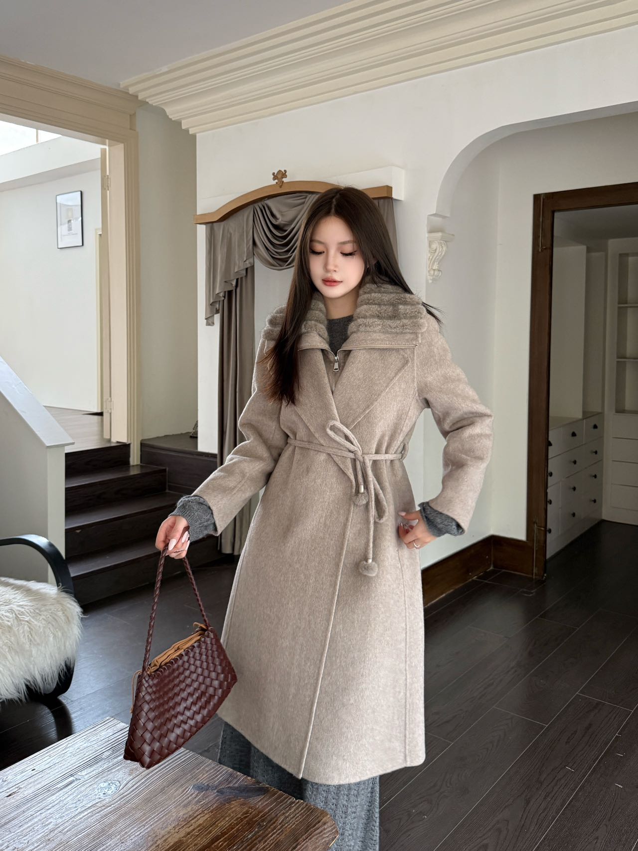 Max 25fw wool overcoats