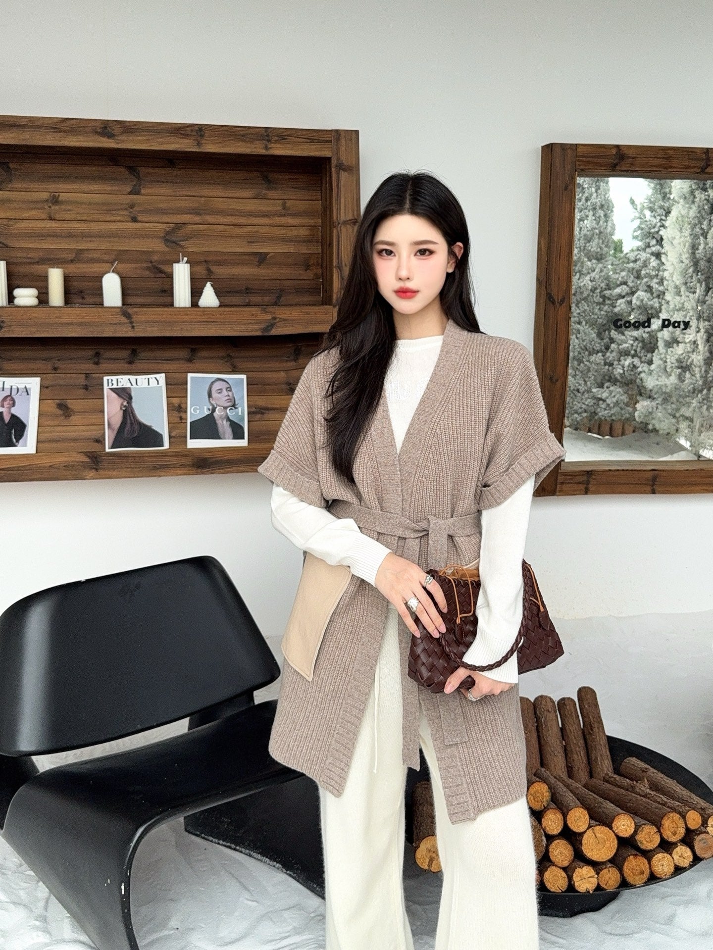 Loro 25fw wool vest
