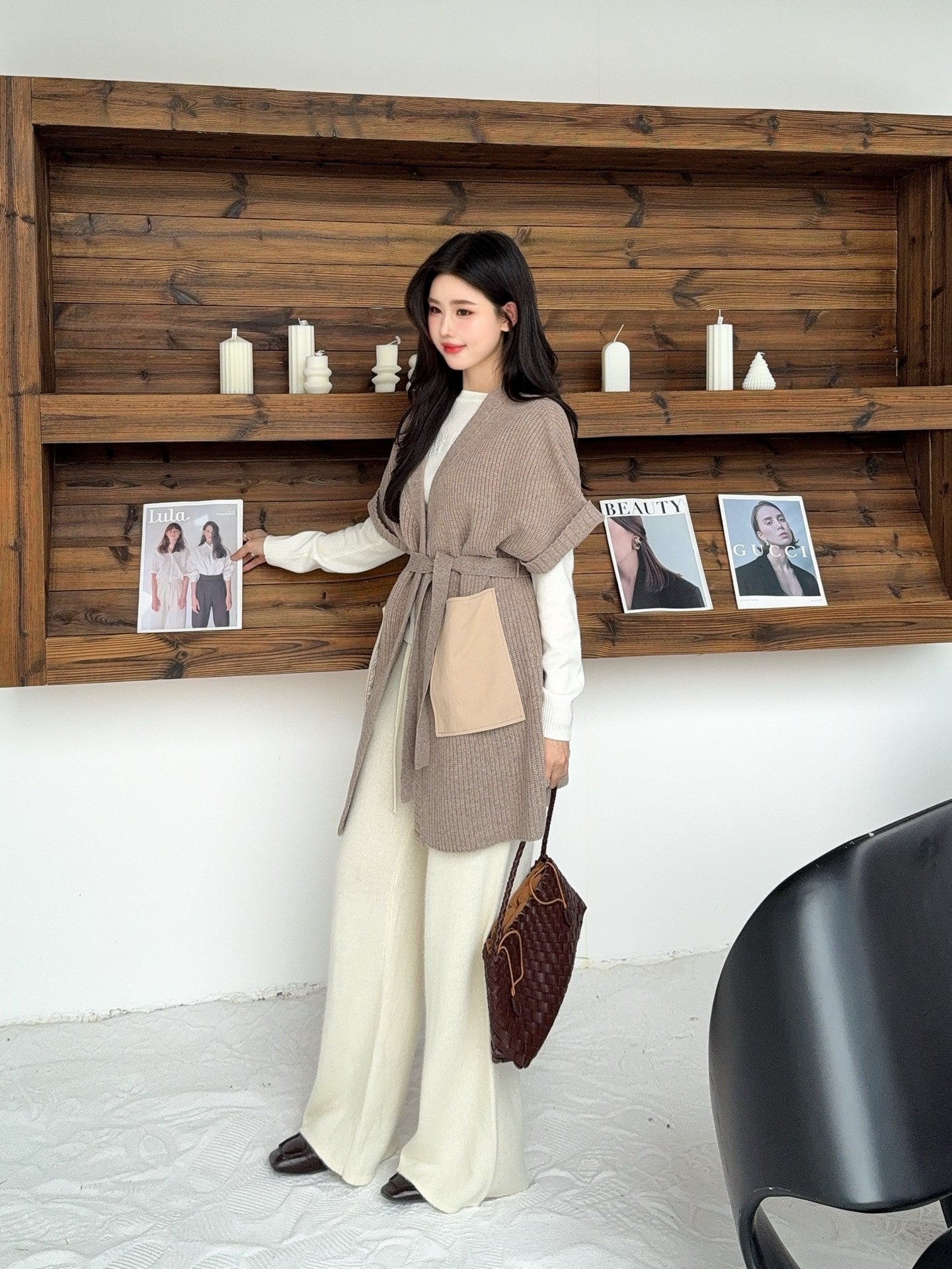 Loro 25fw wool vest