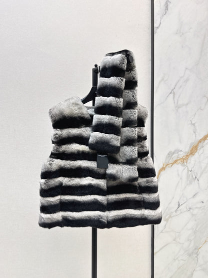 Sain 25fw scarf vest set