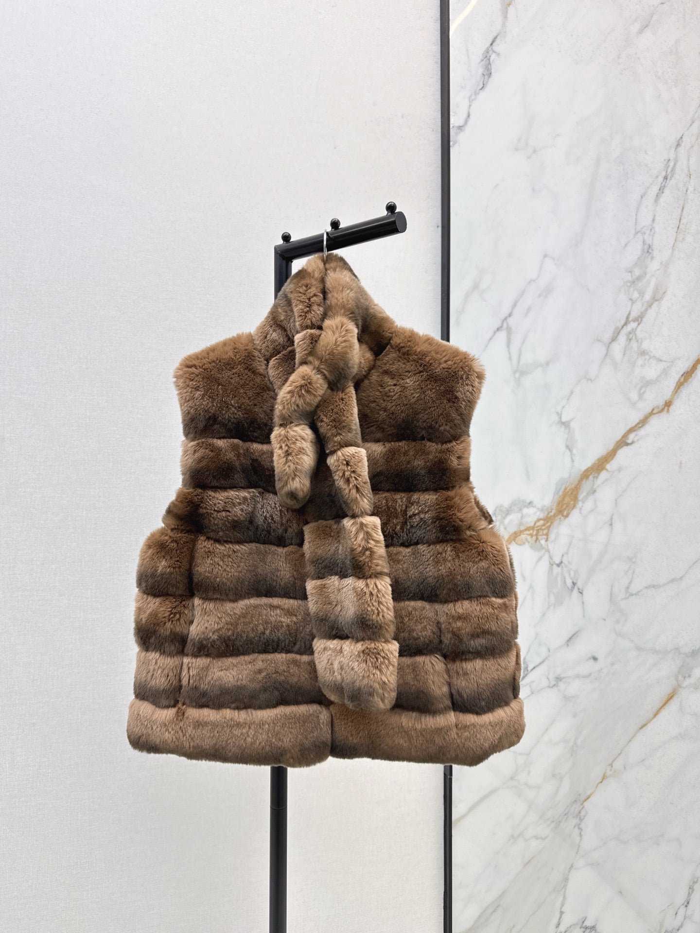 Sain 25fw scarf vest set