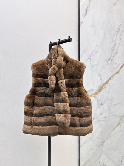 Sain 25fw scarf vest set