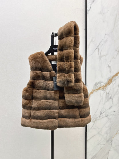 Sain 25fw scarf vest set