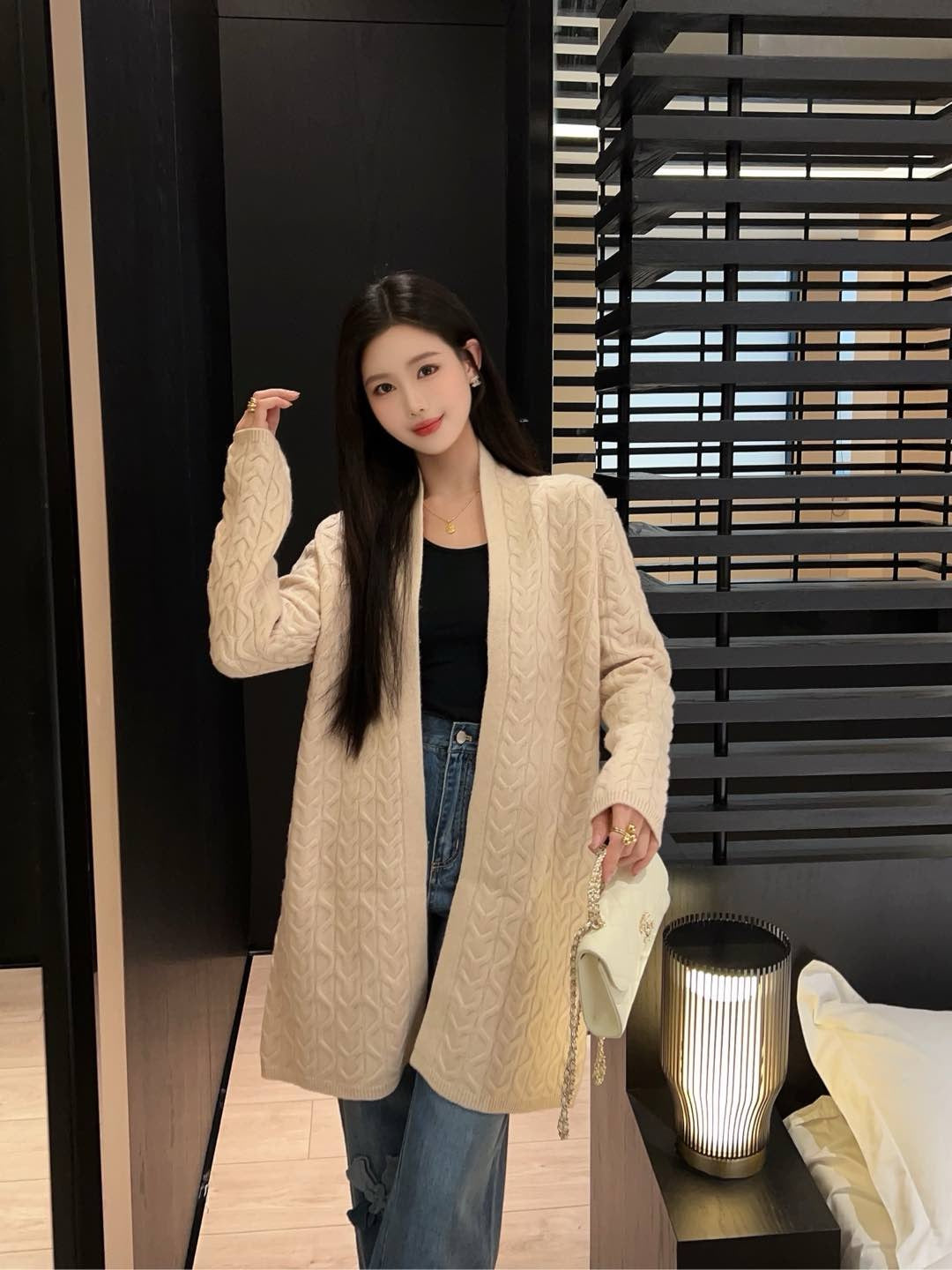 Herm 25fw wool cardigan