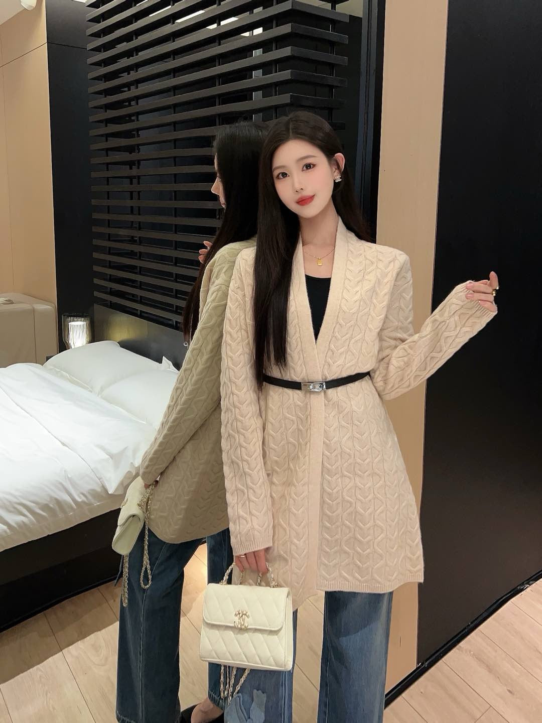 Herm 25fw wool cardigan