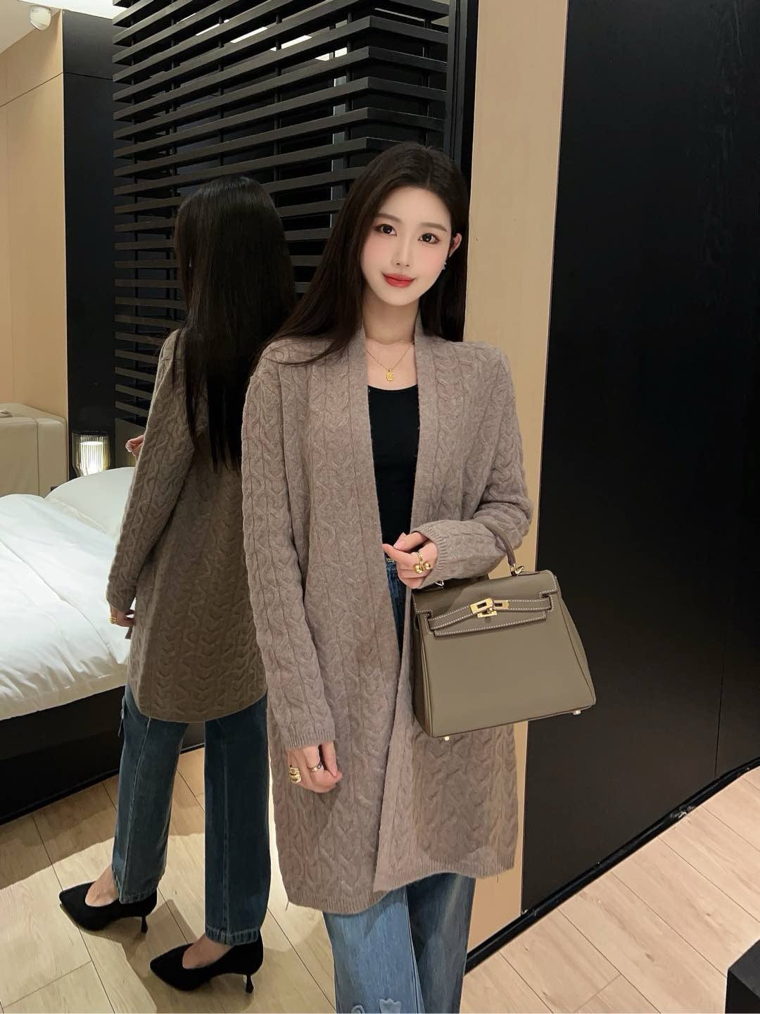Herm 25fw wool cardigan