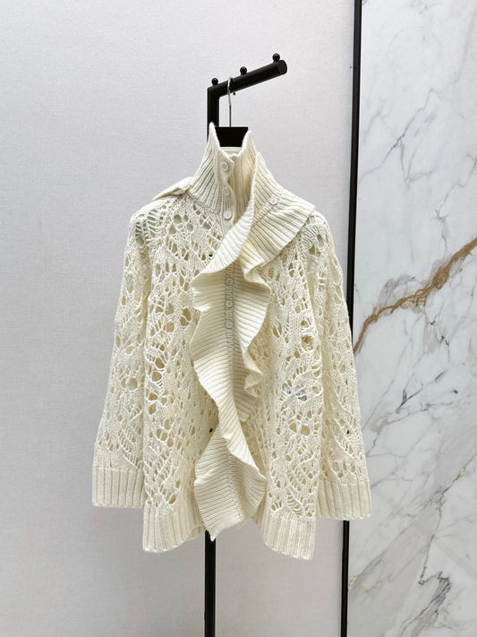 CD 25fw ruffled sweater