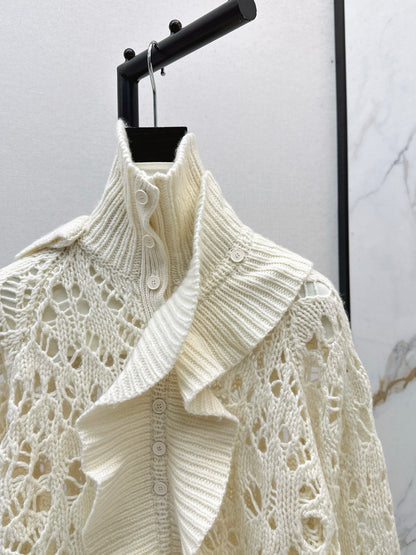CD 25fw ruffled sweater