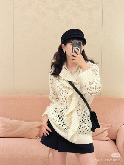 CD 25fw ruffled sweater