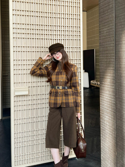 Miu 25fw plaid jacket