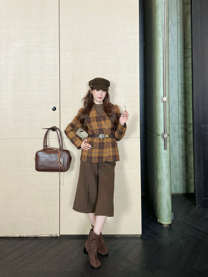 Miu 25fw plaid jacket