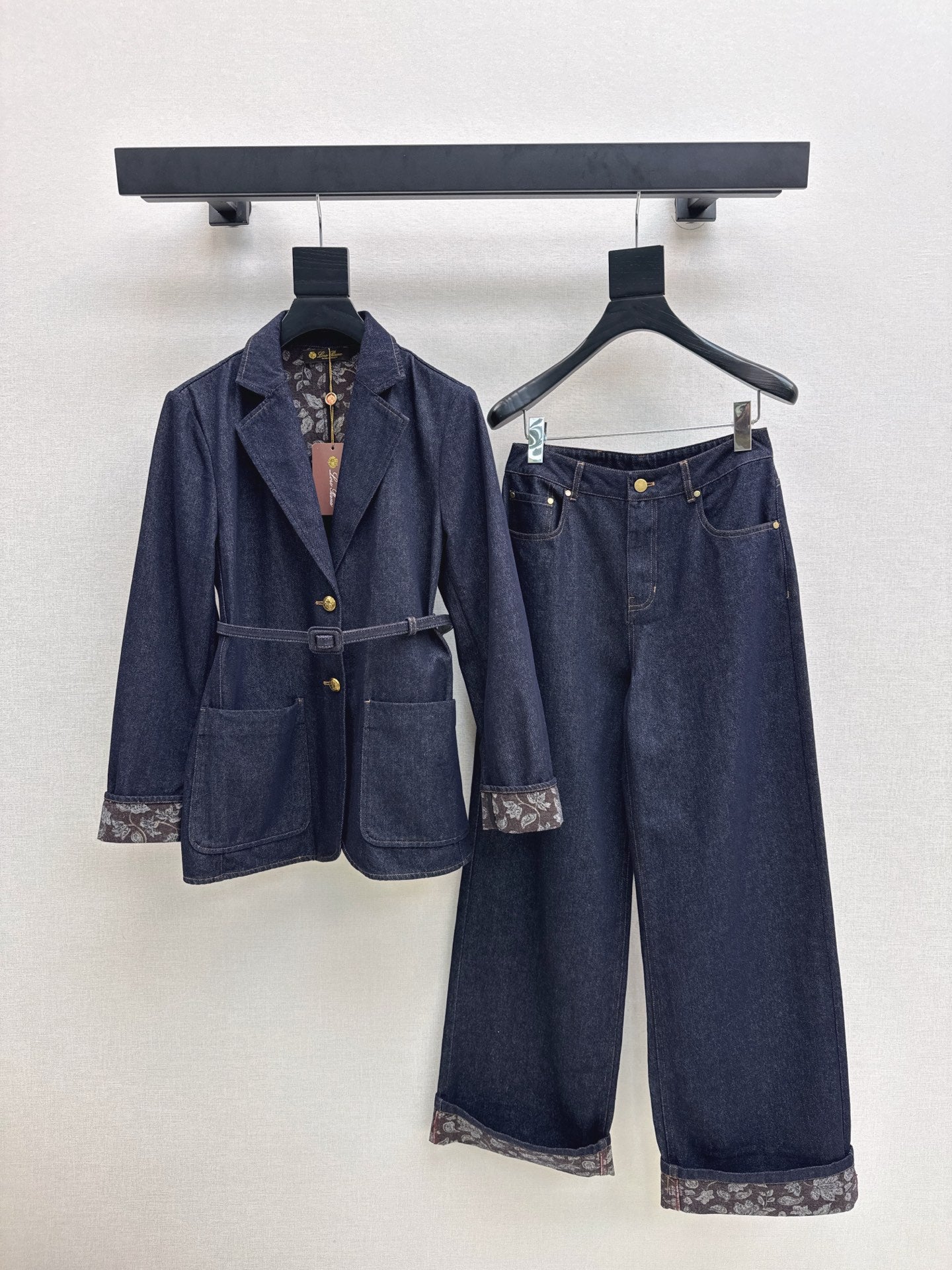 Loro 25fw denim suit