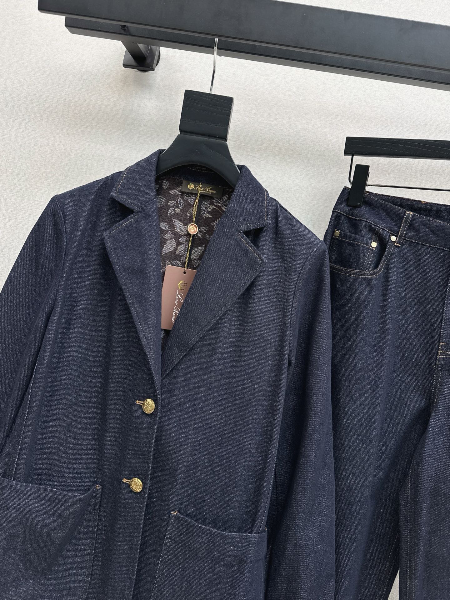 Loro 25fw denim suit