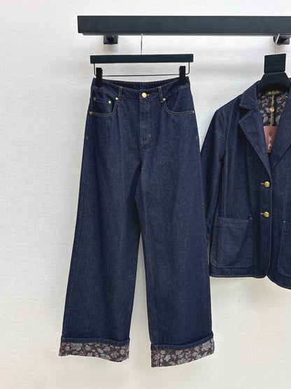 Loro 25fw denim suit