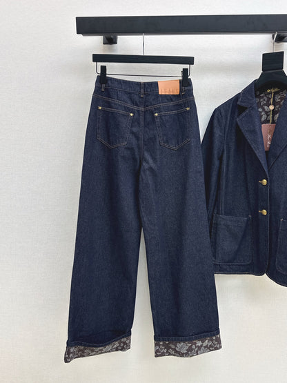 Loro 25fw denim suit