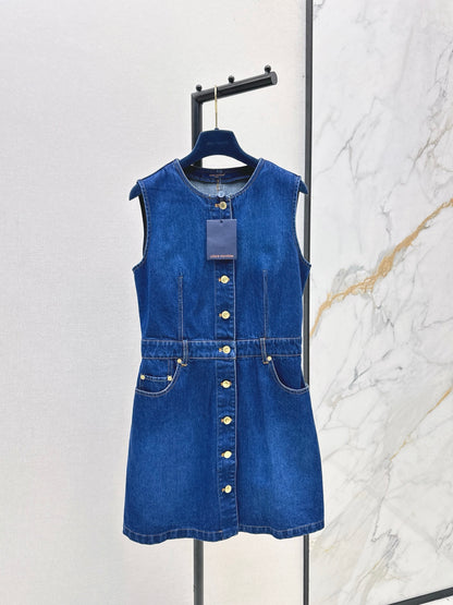 Loui 25fw denim sleeveless dress