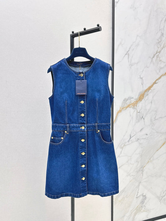 Loui 25fw denim sleeveless dress