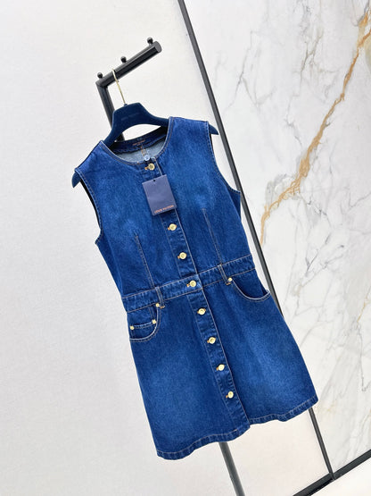 Loui 25fw denim sleeveless dress