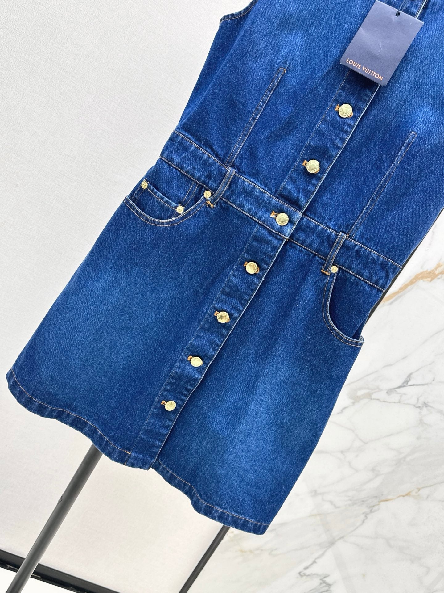 Loui 25fw denim sleeveless dress