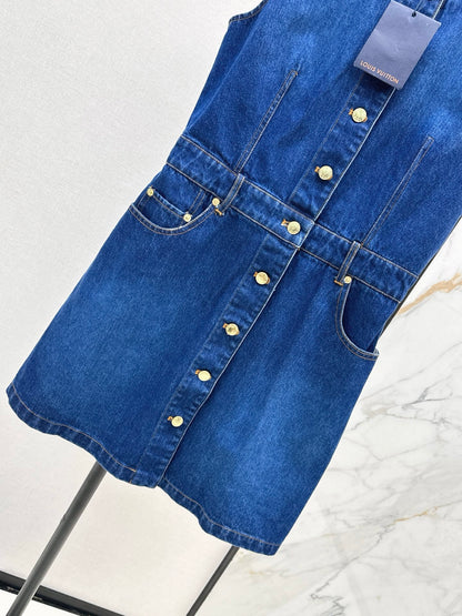 Loui 25fw denim sleeveless dress