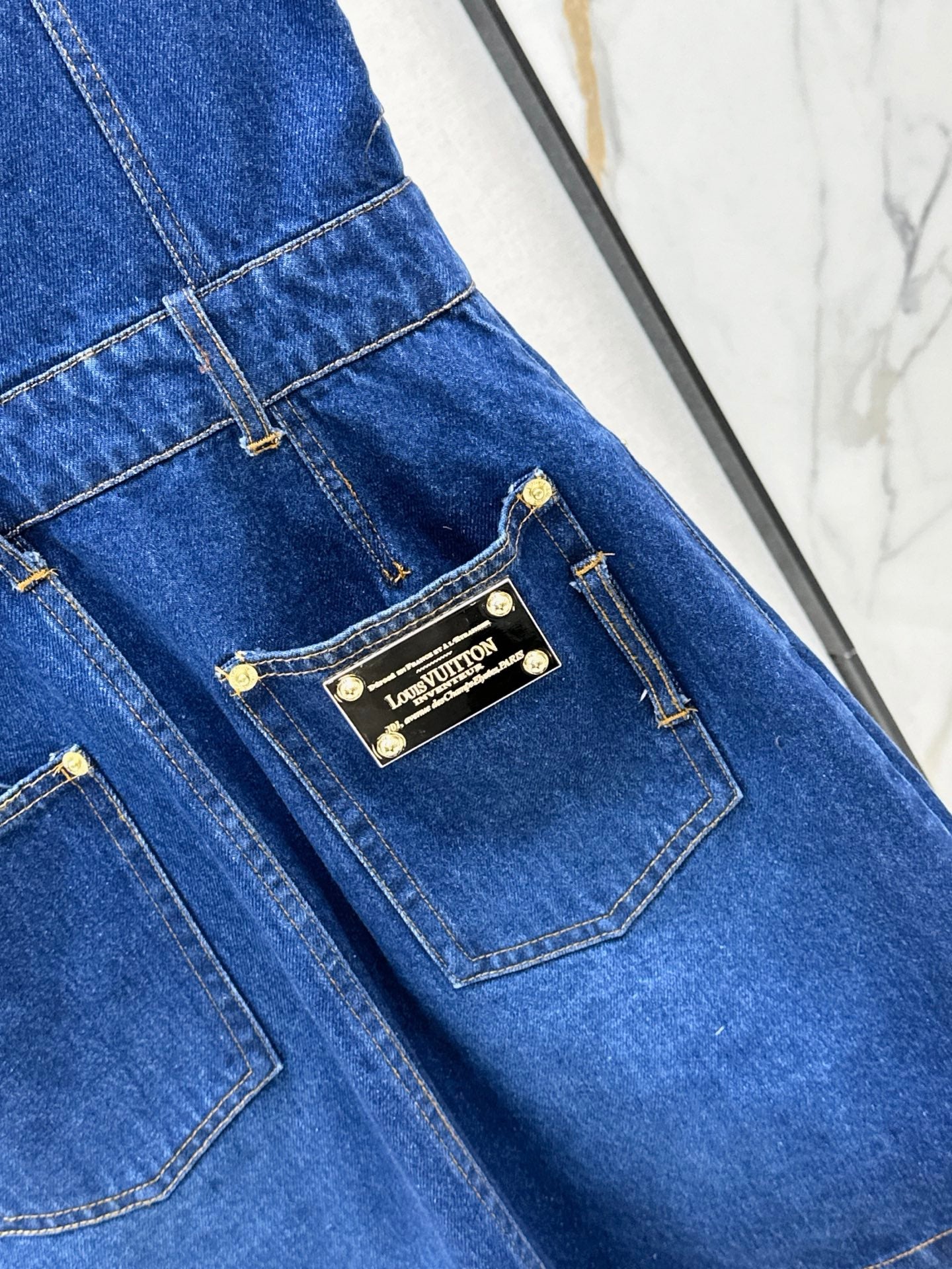 Loui 25fw denim sleeveless dress