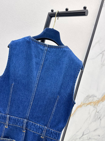 Loui 25fw denim sleeveless dress