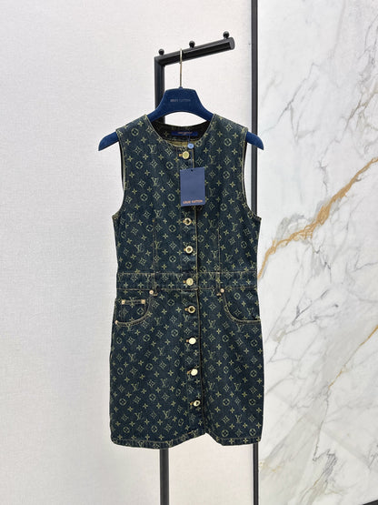 Loui 25fw denim sleeveless dress