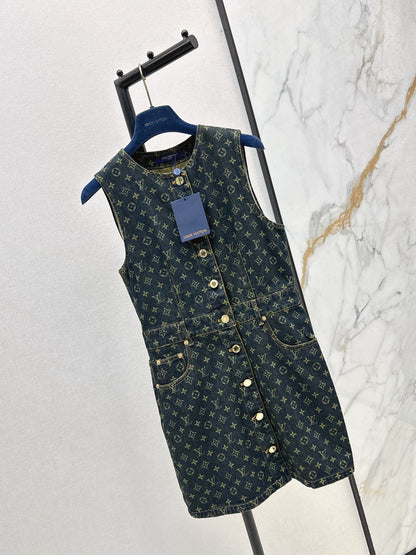 Loui 25fw denim sleeveless dress