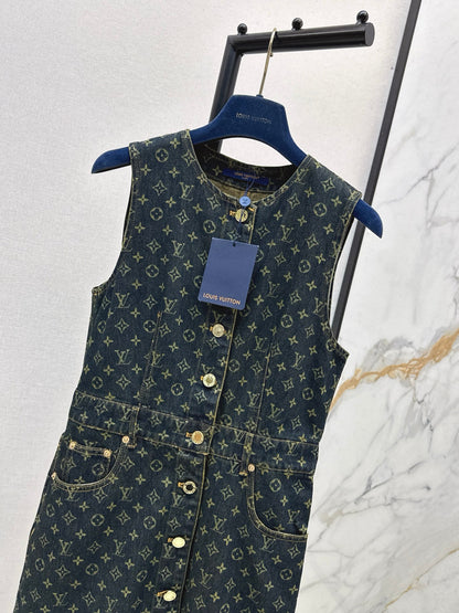 Loui 25fw denim sleeveless dress