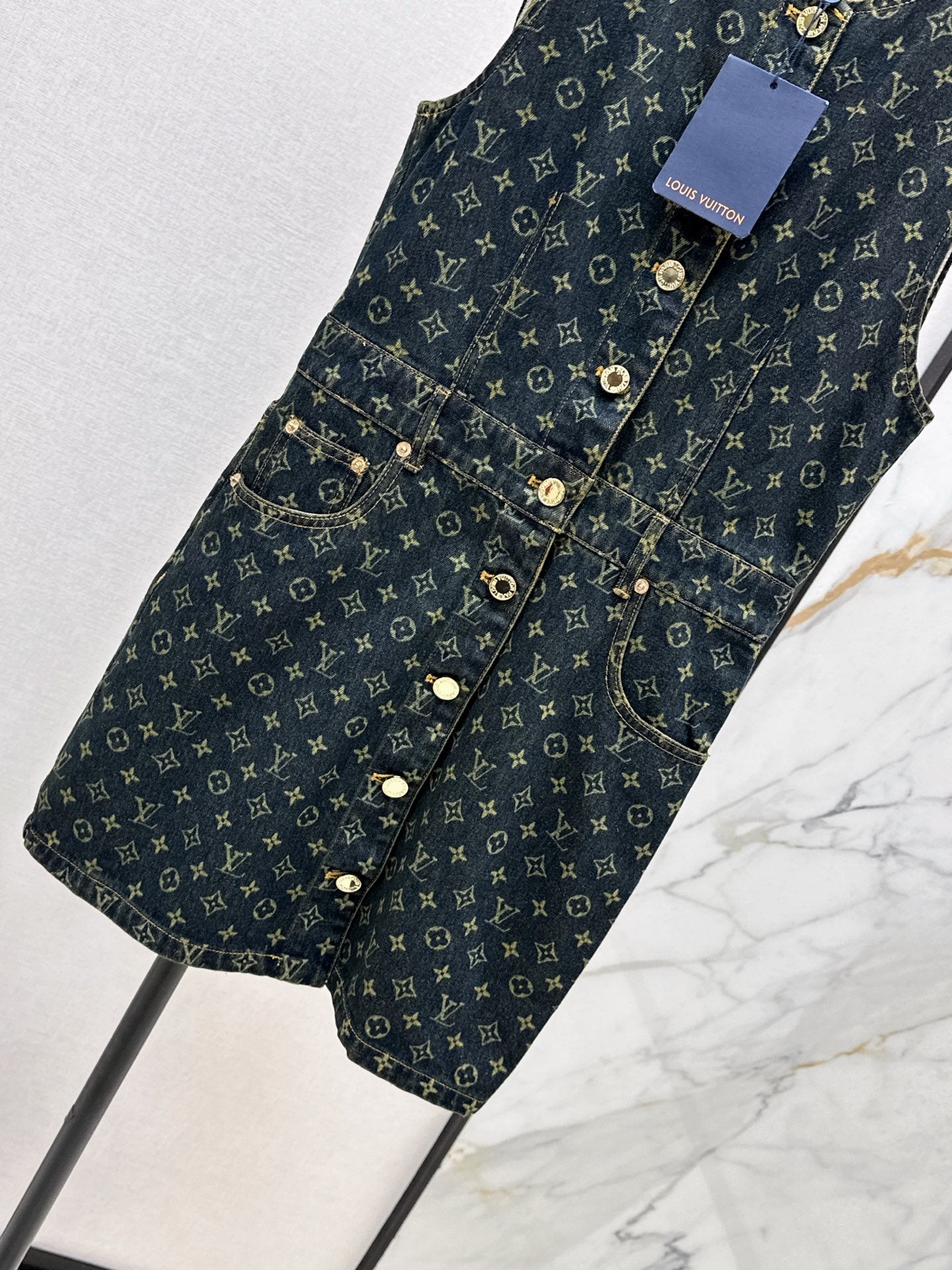 Loui 25fw denim sleeveless dress