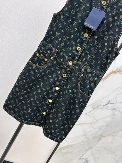Loui 25fw denim sleeveless dress