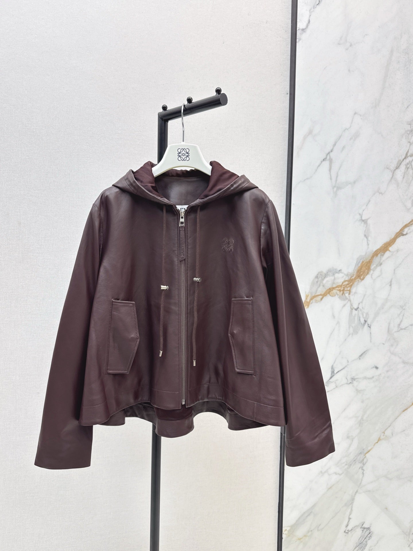 Loe 25fw leather jacket