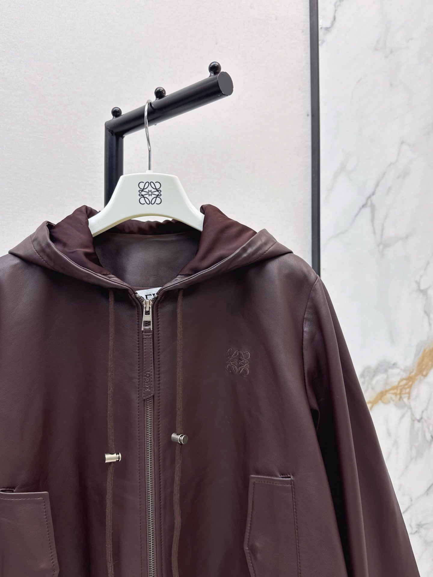 Loe 25fw leather jacket