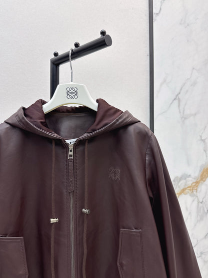 Loe 25fw leather jacket