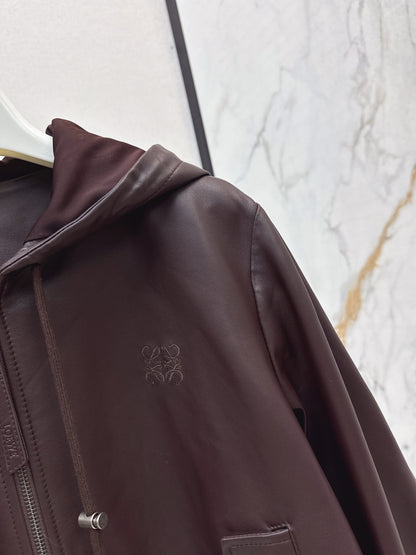 Loe 25fw leather jacket