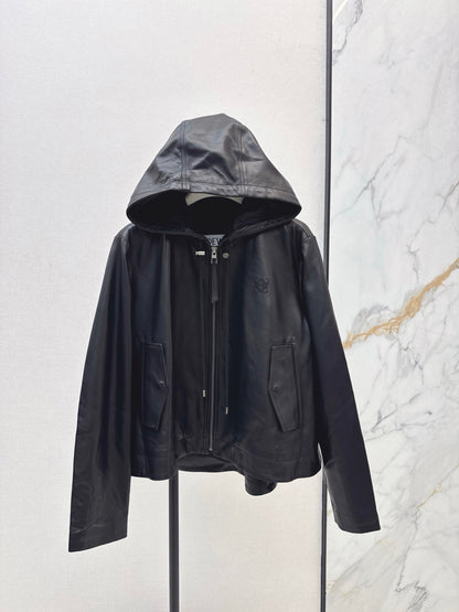 Loe 25fw leather jacket