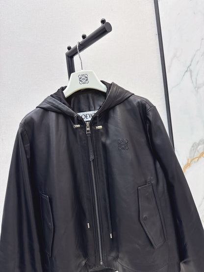 Loe 25fw leather jacket