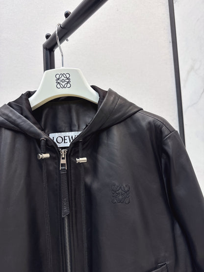 Loe 25fw leather jacket