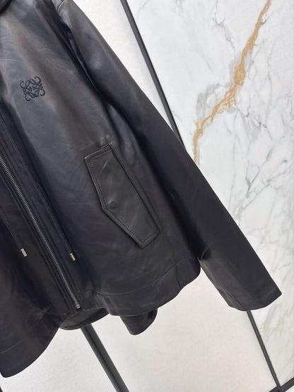 Loe 25fw leather jacket