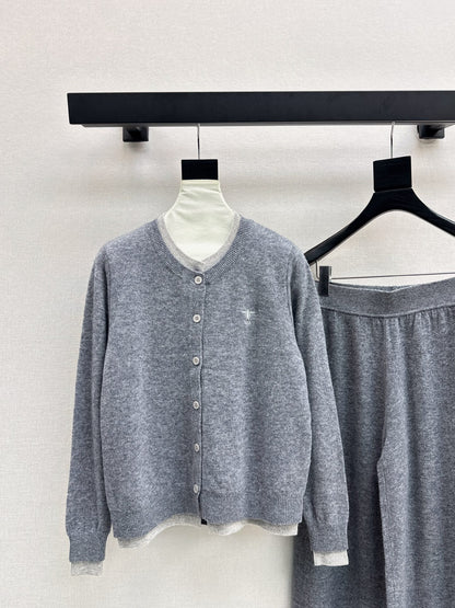 CD 25fw knitted suit