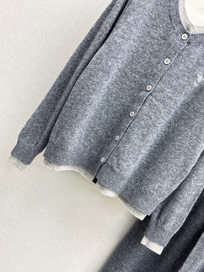 CD 25fw knitted suit