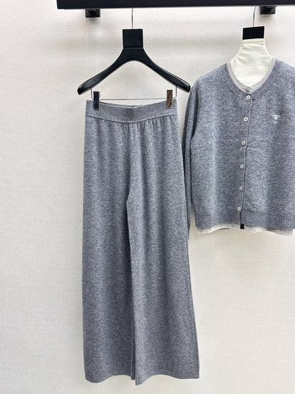 CD 25fw knitted suit