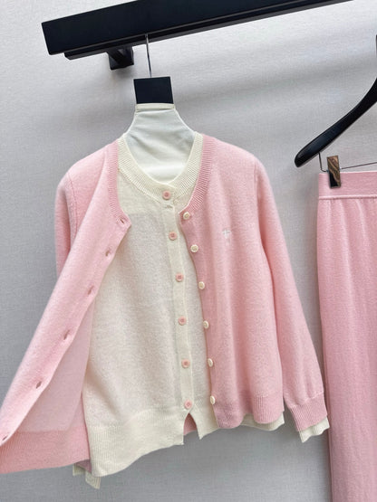 CD 25fw knitted suit