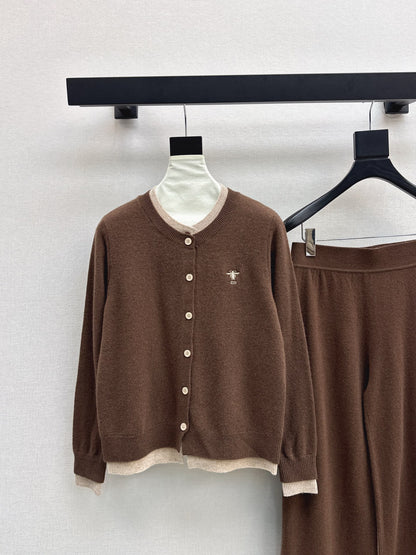 CD 25fw knitted suit